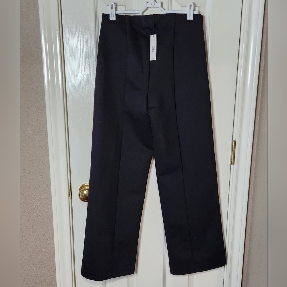 Banana Republic Women's Pull On Black Dress Pants With Front Seam. Size S NWT - Picture 2 of 5